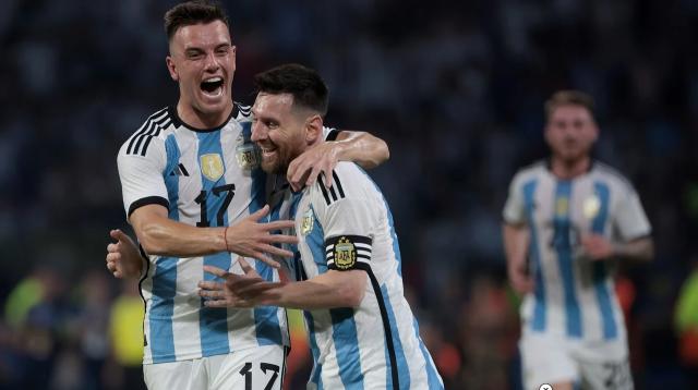 九游游戏-庆祝赛梅西国家队进球破百，又圆满一次